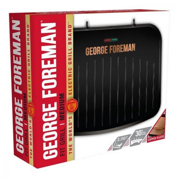 Електрогриль притискний George Foreman Fit Grill Copper Medium 25811-56