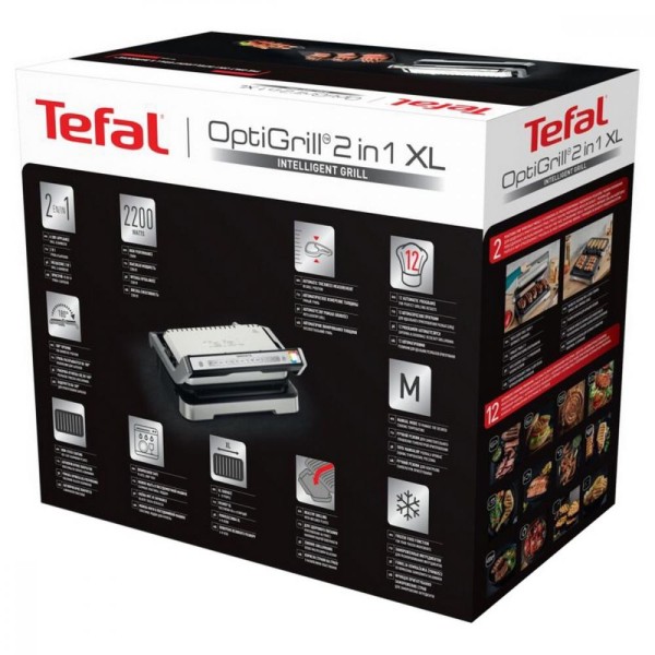 Електрогриль притискний Tefal OptiGrill 2in1 XL GC782D30