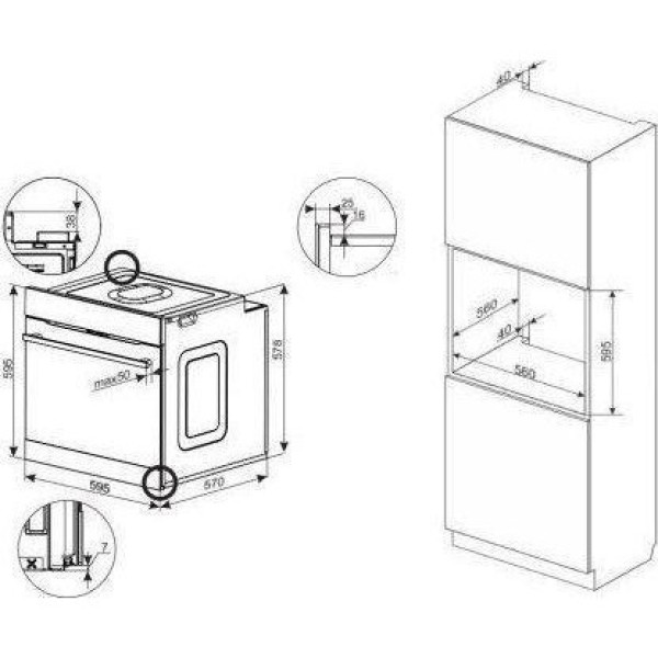 Духовка електрична Amica ED97617BA+ X-TYPE STEAM