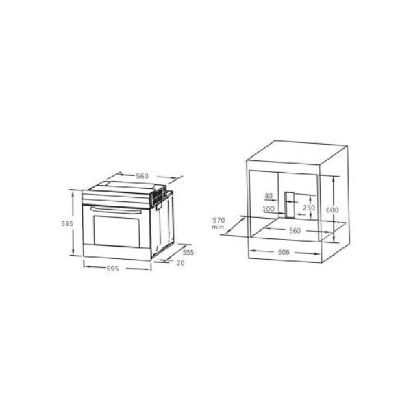 Духовка електрична Interline FZ 484 MRN BB