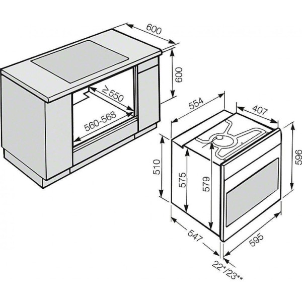 Духовка електрична Miele H 2465 BP OBSW/EDST-LOOK