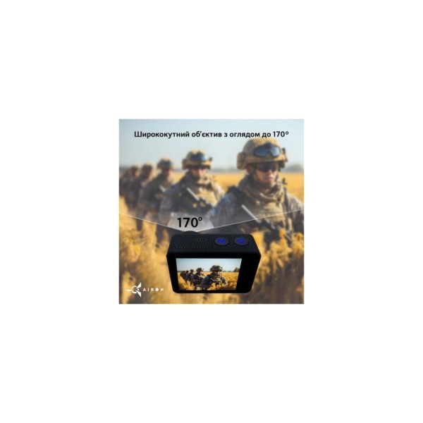 Екшн-камера AIRON ProCam 8 Tactical Helm Kit Black (4822356754510)