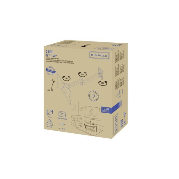 Настенное крепление Simpler 27ET Black