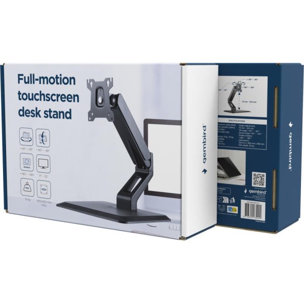 настольная подставка (свободностоящая) Gembird MS-D1ST-01 Black