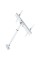 Стельове кріплення Sector CM-0604T White