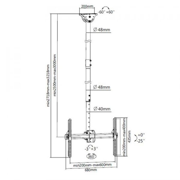 Стельове кріплення iTech Celb-54XL