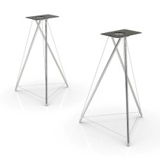 Q Acoustics Concept 300 Silver Speaker Stand Pair (QA2150)