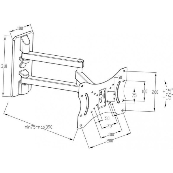 Настінне кріплення Vinga TM32-2251