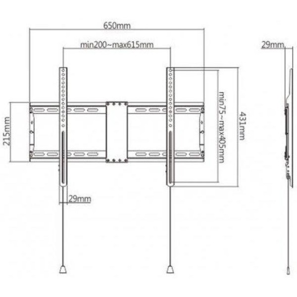 Настінне кріплення Gembird WM-80F-01