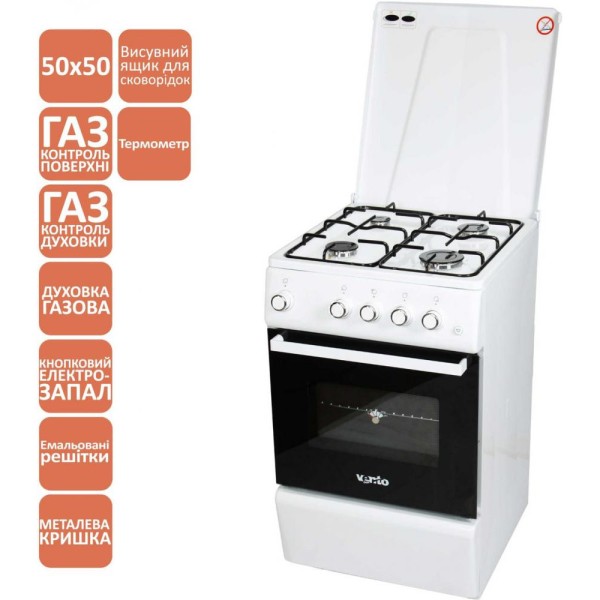 Газова плита Ventolux GG 5050 ES (WH) T