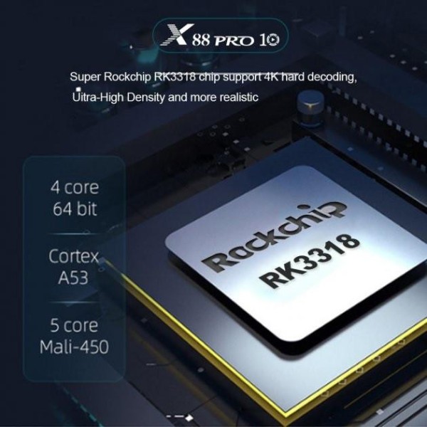 Стаціонарний медіаплеєр X88 Pro 10 2/16GB