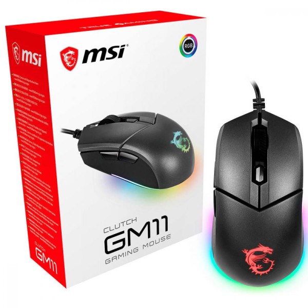 Миша MSI Clutch GM11 Black (S12-0402020-CLA)