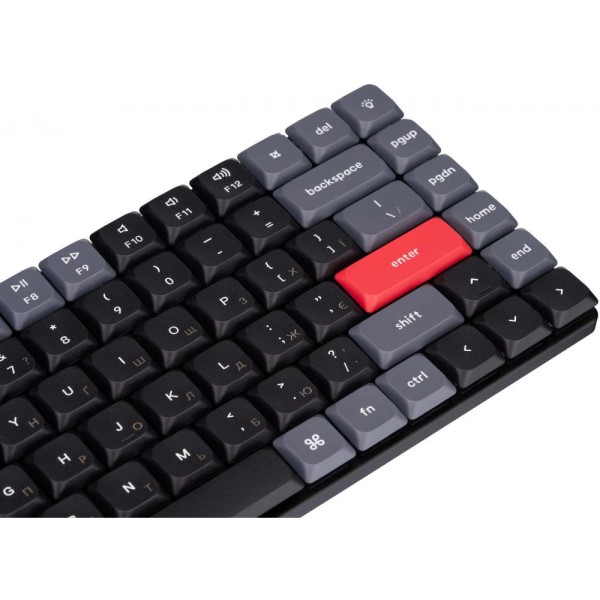 Клавіатура Keychron K3 PRO Gateron Brown BT/USB LowProfile QMK UA RGB Black (K3PB3_KEYCHRON)