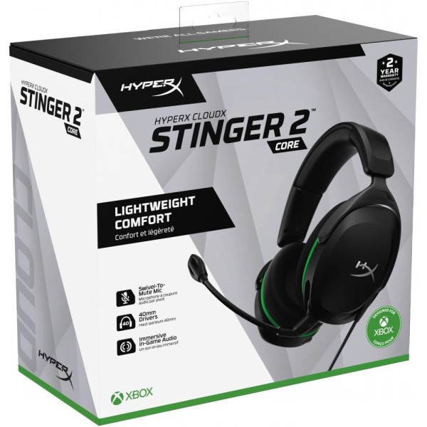Навушники з мікрофоном HyperX Cloud Stinger 2 Core Xbox Black (6H9B8AA)