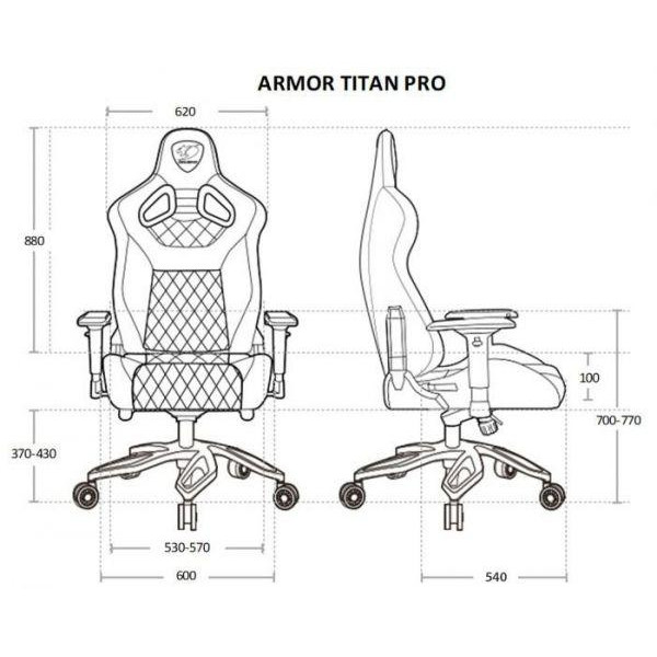 Комп'ютерне крісло для геймера Cougar Armor Titan PRO Royal