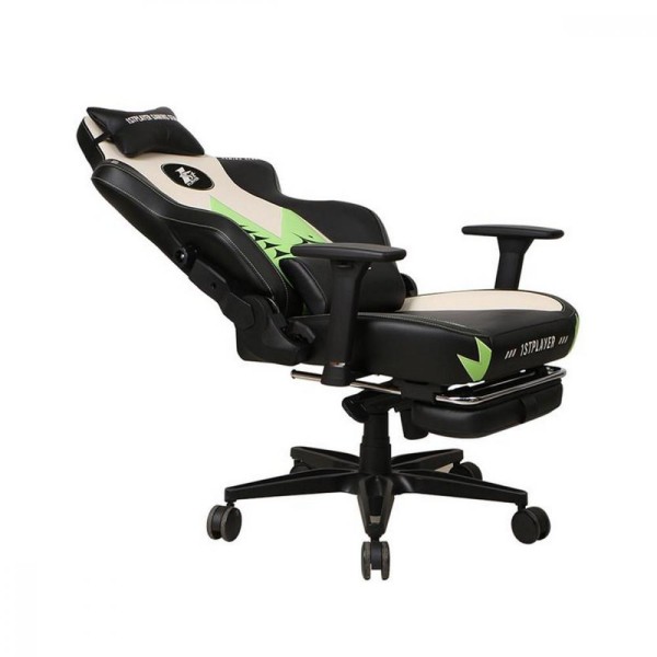 Комп'ютерне крісло для геймера 1STPLAYER Duke Black/White/Green