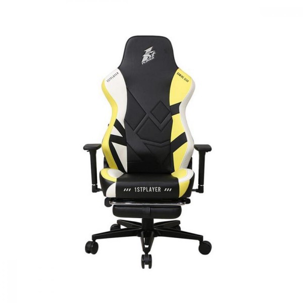 Комп'ютерне крісло для геймера 1STPLAYER Duke Black/White/Yellow