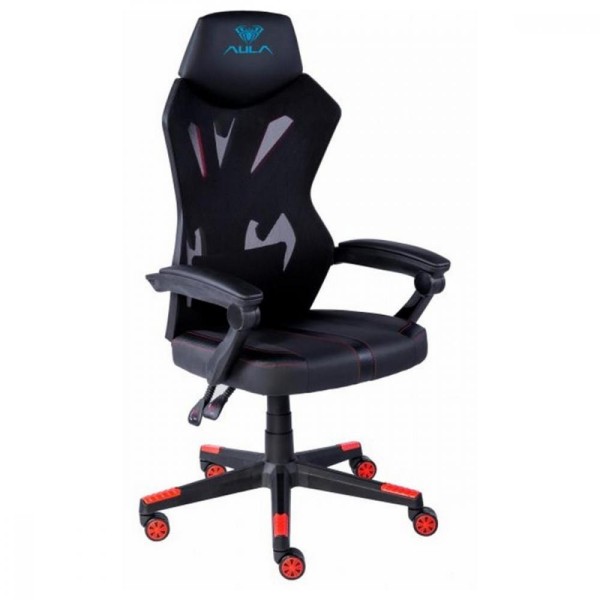 Комп'ютерне крісло для геймера AULA F010 Black/Red