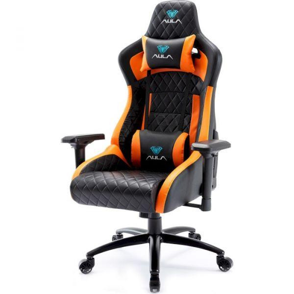 Комп'ютерне крісло для геймера AULA F1031 Black/Orange