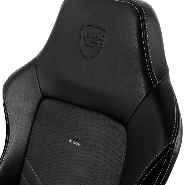 Комп'ютерне крісло для геймера Noblechairs Hero PU leather black/platinum white (NBL-HRO-PU-BPW)
