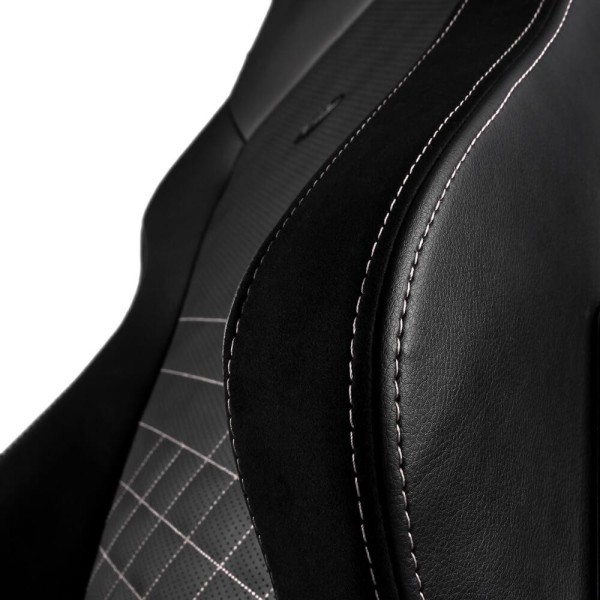 Комп'ютерне крісло для геймера Noblechairs Hero PU leather black/platinum white (NBL-HRO-PU-BPW)