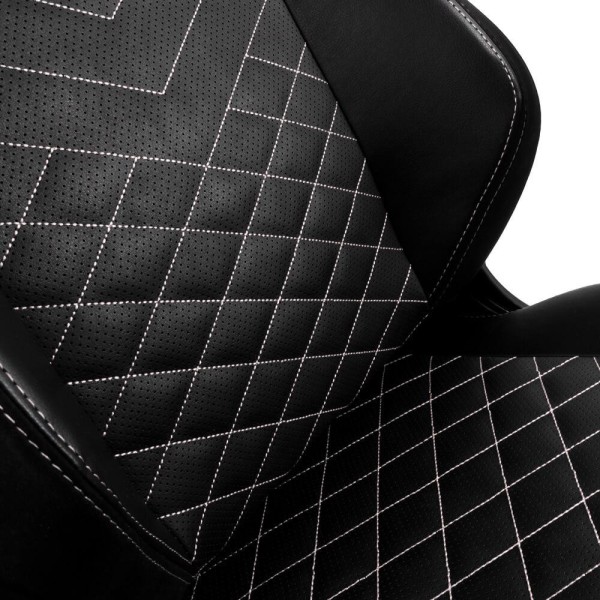 Комп'ютерне крісло для геймера Noblechairs Hero PU leather black/platinum white (NBL-HRO-PU-BPW)