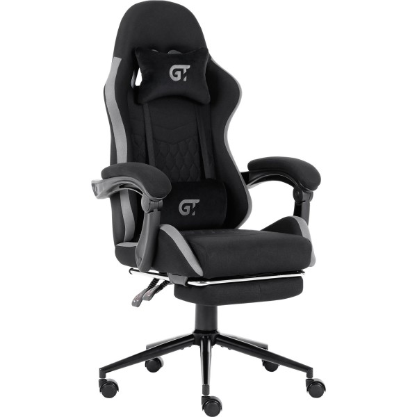 Комп'ютерне крісло для геймера GT Racer X-2324 Fabric Black/Gray