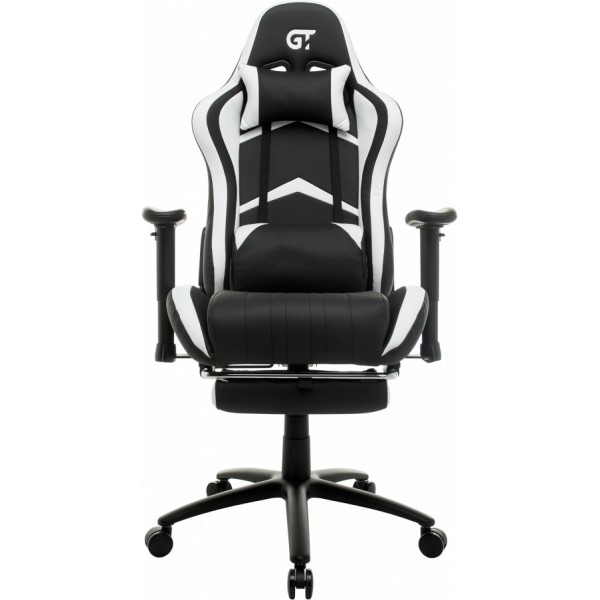 Комп'ютерне крісло для геймера GT Racer X-2534-F black/white