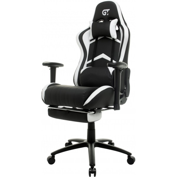 Комп'ютерне крісло для геймера GT Racer X-2534-F black/white