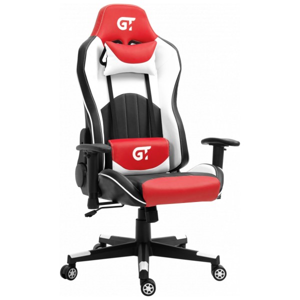 Комп'ютерне крісло для геймера GT Racer X-5813 black/red/white