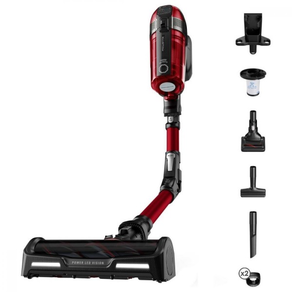 Вертикальний + ручний пилосос (2в1) Rowenta X-Force Flex 12.60 Animal Care Red RH98A9WO
