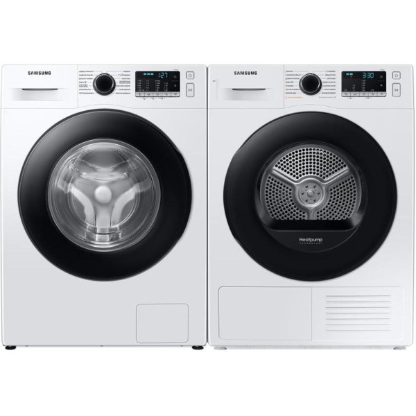 Комплект пральної та сушильної машини Samsung 9 Eco Bubble 9 AI Dry Quick Dry F-90TA04A040AE