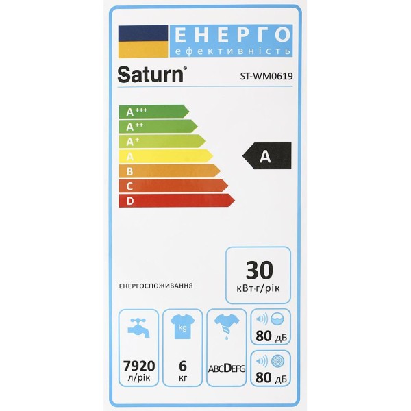Пральна машина напівавтомат Saturn ST-WM0619