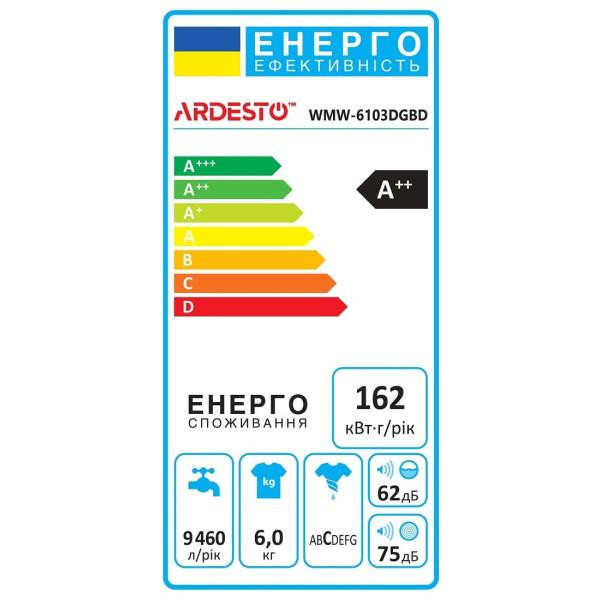 Пральна машина автоматична Ardesto WMW-6103DGBD