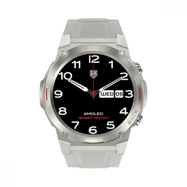 Смарт-годинник Oukitel BT50 Silver (6931940742283)