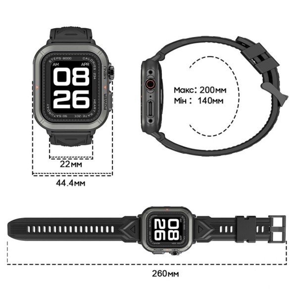 Смарт-годинник Blackview W30 Black (6931548314295)