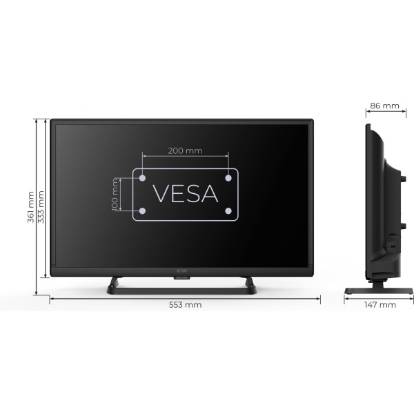 Телевізор KIVI 24'' HD Optima L5 HDR (24H710QB)
