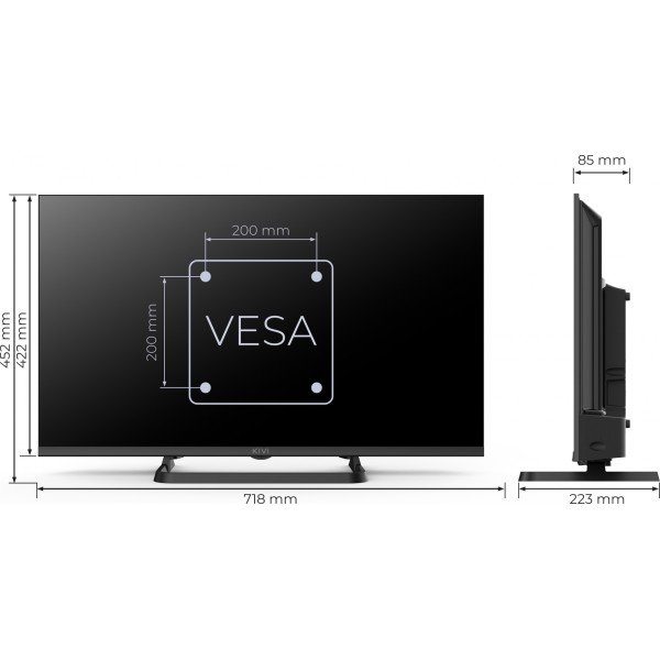 Телевізор KIVI 32'' HD Optima L5 HDR (32H710QB)