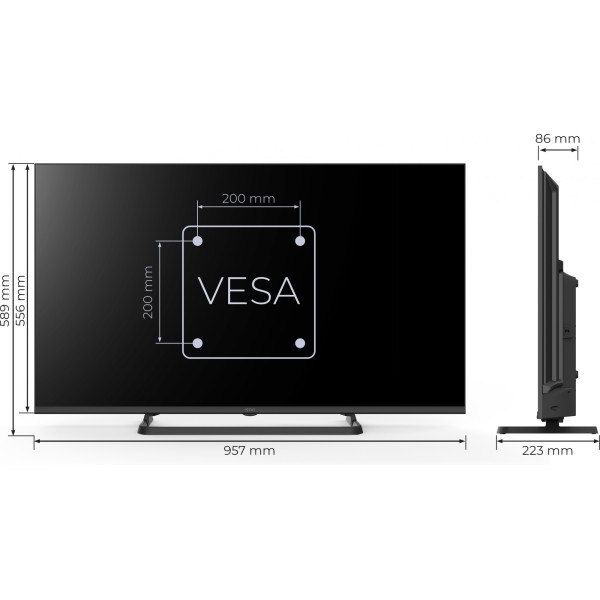 Телевізор KIVI 43'' UHD Optima L5 HDR (43U710QB)