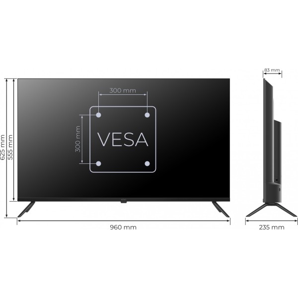 Телевізор KIVI 43'' UHD Prime E5 QLED (43U770QB)