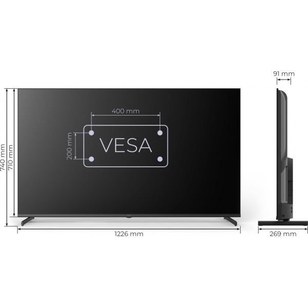 Телевізор KIVI 55'' UHD Optima L5 HDR (55U710QB)