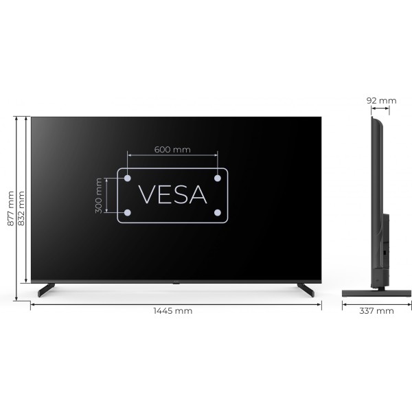 Телевізор KIVI 65'' UHD Optima L5 HDR (65U710QB)