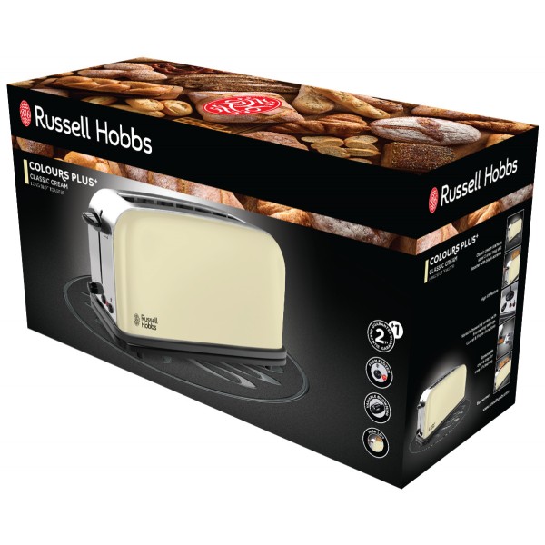 Тостер Russell Hobbs Colours Classic Cream 21395-56