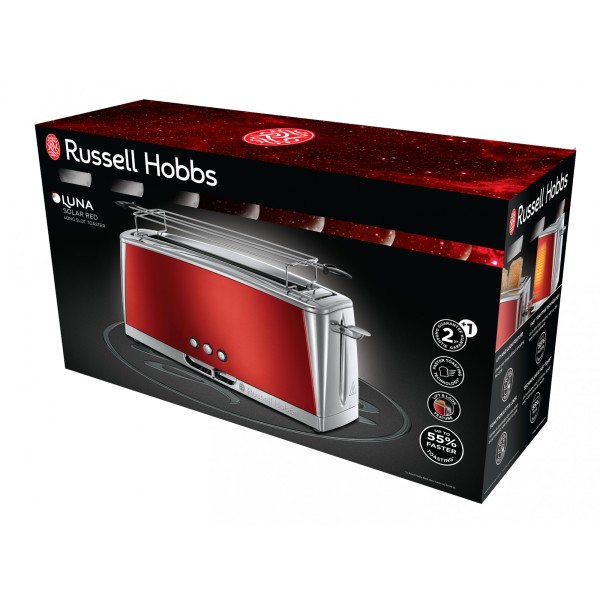 Тостер Russell Hobbs Luna Solar Red 23250-56