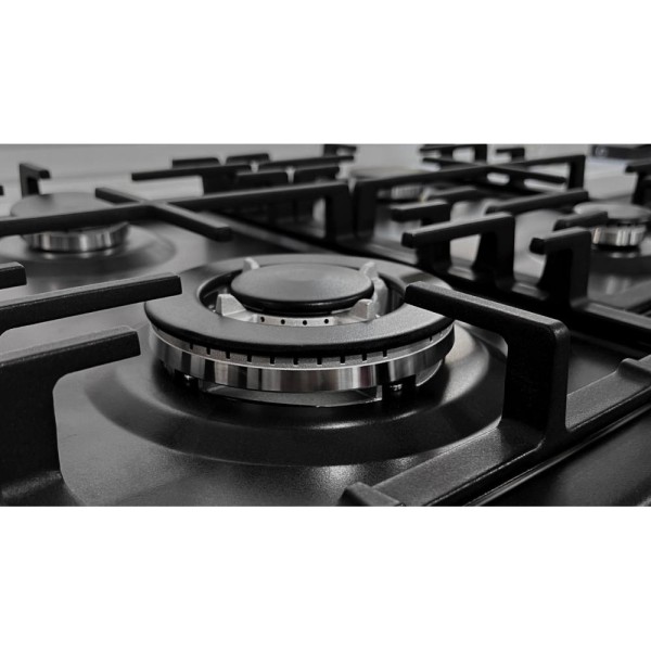 Варильна поверхня газова Borgio DR 6342-15 Black Matt Enamelled