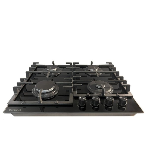 Газова варильна поверхня Borgio DR 6390-15 BLACK GLASS FFD