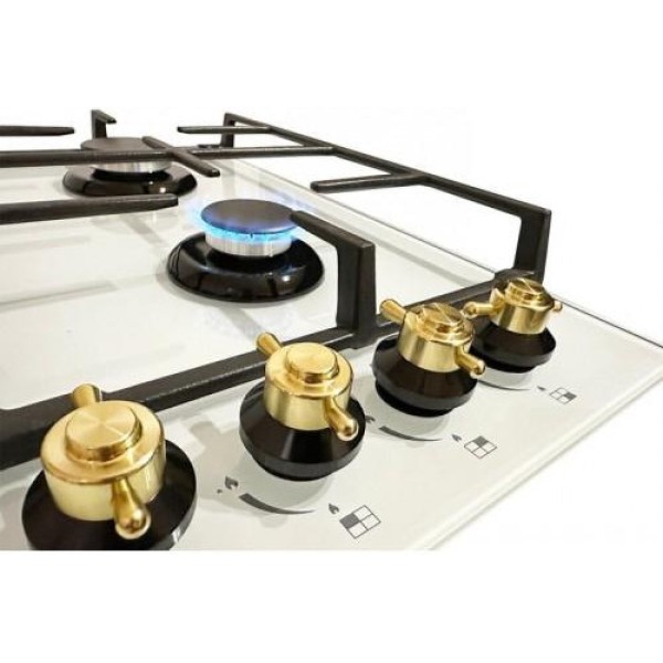 Газова варильна поверхня LUXOR Hausgerate EG 740 Gold Barocco WH