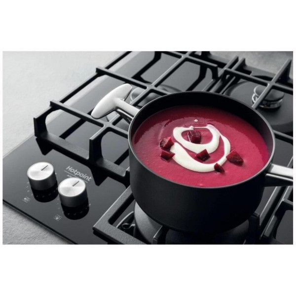 Варильна поверхня газова Hotpoint-Ariston HAGS 62F/BK