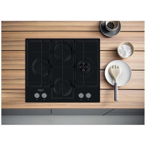 Варильна поверхня газова Hotpoint-Ariston HAGS 62F/BK