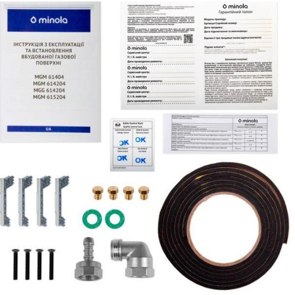 Газова варильна поверхня Minola MGG 614204 WH